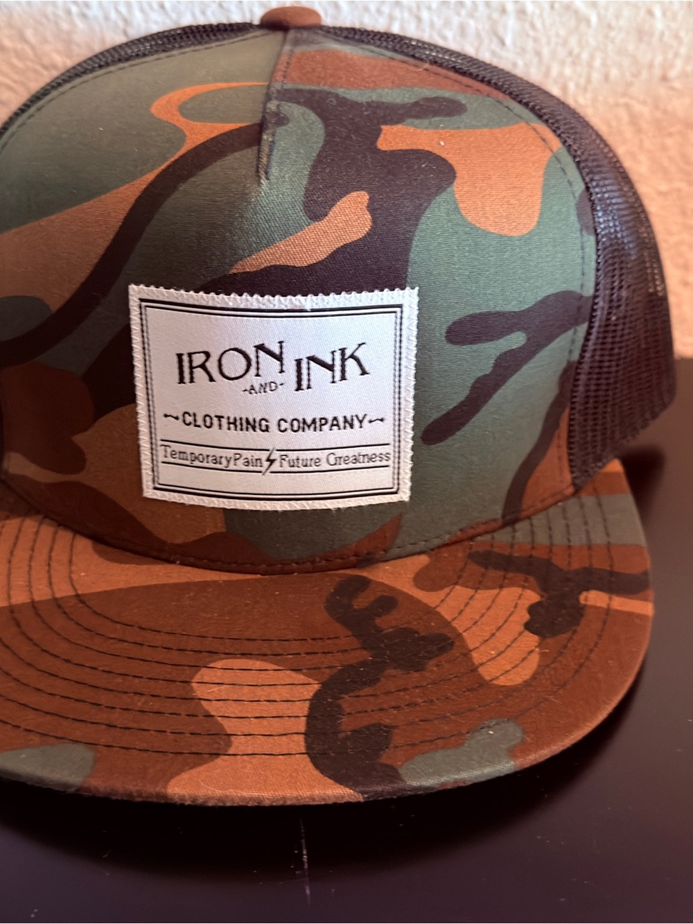 Camo Trucker Hat - Green/Brown
